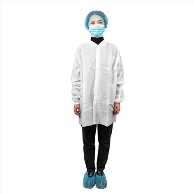 Blouse de laboratoire jetable avec poche